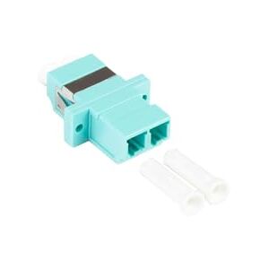 Good Connections Acoplamiento dúplex LWL – LC (UPC) a LC (UPC) – para Cable OM3 – Multimodo – Carcasa de plástico con Brida, Casquillo de cerámica – Aguamarina Good Connections Acoplamiento dúplex LWL – LC (UPC) a LC (UPC) – para Cable OM3 – Multimodo – Carcasa de plástico con Brida, Casquillo de cerámica – Aguamarina