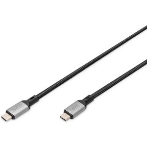 Digitus Cable USB-C – USB 4.0 – 1 m – 40 Gbps – Vídeo 8K 60 Hz, 4K 60 Hz – 240 W Power Delivery 3.1 – Compatible con Thunderbolt 3 – Negro Digitus Cable USB-C – USB 4.0 – 1 m – 40 Gbps – Vídeo 8K 60 Hz, 4K 60 Hz – 240 W Power Delivery 3.1 – Compatible con Thunderbolt 3 – Negro