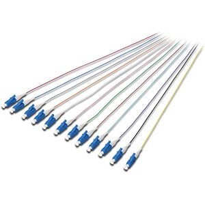 Digitus FO Latiguillos, 12 piezas, LC, Simplex, OS2, código de color DIN IEC 304, Fibra óptica, tecnología de redes, longitud 2m Digitus FO Latiguillos, 12 piezas, LC, Simplex, OS2, código de color DIN IEC 304, Fibra óptica, tecnología de redes, longitud 2m