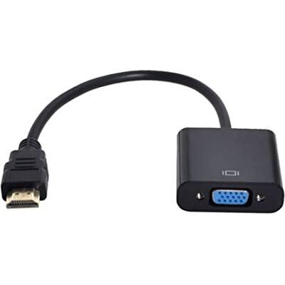 chenyang Adaptador HDMI a VGA, adaptador de cable HDMI macho a VGA hembra chapado en oro para computadora, computadora, laptop, monitor, proyector chenyang Adaptador HDMI a VGA, adaptador de cable HDMI macho a VGA hembra chapado en oro para computadora, computadora, laptop, monitor, proyector