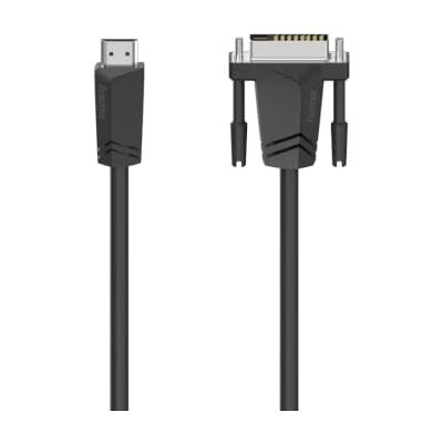 Hama HDMI/DVI 00205018 Cable adaptador de conector macho (HDMI-A, conector macho DVI-D, 18+1 polos, 1,50 m), color negro Hama HDMI/DVI 00205018 Cable adaptador de conector macho (HDMI-A, conector macho DVI-D, 18+1 polos, 1,50 m), color negro