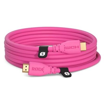 RØDE HDMI-3 Cable HDMI de alta velocidad Premium con Ethernet (3m/10ft, Rosa) RØDE HDMI-3 Cable HDMI de alta velocidad Premium con Ethernet (3m/10ft, Rosa)