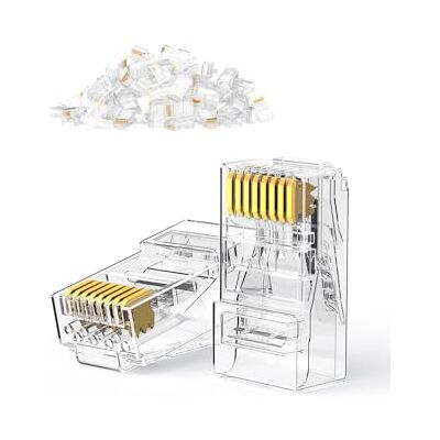 UGREEN RJ45 Enchufe Jack Cat6 (100 unidades) UGREEN RJ45 Enchufe Jack Cat6 (100 unidades)