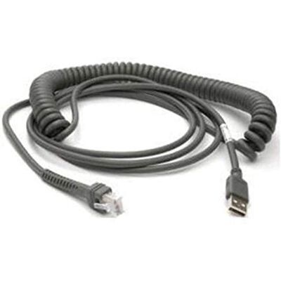 DataLogic 90A052066 Cable USB tipo A de transferencia de datos en espiral de 5 m DataLogic 90A052066 Cable USB tipo A de transferencia de datos en espiral de 5 m