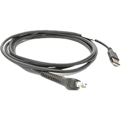 Zebra Technologies Motorola Zebra CBA-U01-S07ZAR Cable USB (2,1 m, USB A, 2.0, Male Connector/Male Connector, Gris) Zebra Technologies Motorola Zebra CBA-U01-S07ZAR Cable USB (2,1 m, USB A, 2.0, Male Connector/Male Connector, Gris)