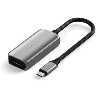 SATECHI Adaptador USB-C a HDMI 2.1, 8K@60Hz y 4K@120Hz Compatible con HDR y Thunderbolt 3/4, para MacBook Air/Pro/Neo, iPad Air/Pro, portátiles Windows y más SATECHI Adaptador USB-C a HDMI 2.1, 8K@60Hz y 4K@120Hz Compatible con HDR y Thunderbolt 3/4, para MacBook Air/Pro/Neo, iPad Air/Pro, portátiles Windows y más