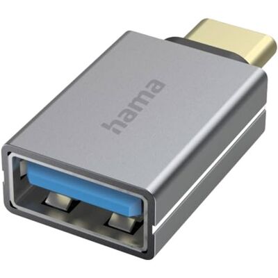 Hama Adaptador USB-OTG F USB-C Puerto USB, USB 3.2 Gen1, 5 Gbps, aluminio Hama Adaptador USB-OTG F USB-C Puerto USB, USB 3.2 Gen1, 5 Gbps, aluminio