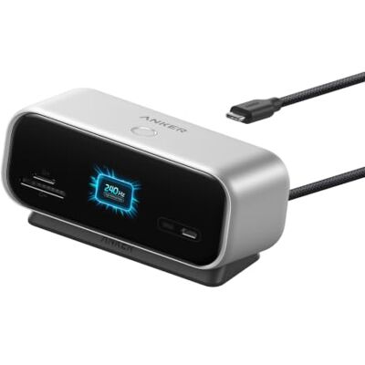 Anker Nano Hub USB-C 10 en 1, estación de acoplamiento con puertos de datos USB-C y USB-A de 10 Gbps, 4K HDMI, DisplayPort 1.4, 100 W PD, 2 puertos de datos USB 2.0, Ethernet, AUX, microSD y SD Anker Nano Hub USB-C 10 en 1, estación de acoplamiento con puertos de datos USB-C y USB-A de 10 Gbps, 4K HDMI, DisplayPort 1.4, 100 W PD, 2 puertos de datos USB 2.0, Ethernet, AUX, microSD y SD