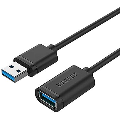 UNITEK Y-C458GBK Cable de extensión USB 3.0 A macho a USB A hembra (1,5 m), color negro UNITEK Y-C458GBK Cable de extensión USB 3.0 A macho a USB A hembra (1,5 m), color negro