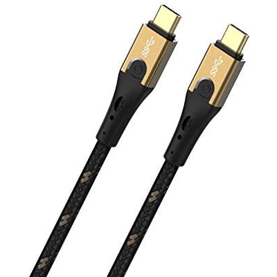 OEHLBACH Primus USB-Kabel Typ C zu Typ C State of The Art Super Speed 10 Gbit/s 40W Fast Charge Schnellladung hochflexibel HPOCC 3 Fach Schirmung 4K 60Hz Farbe Schwarz/Gold 1 Meter, D1C9531 OEHLBACH Primus USB-Kabel Typ C zu Typ C State of The Art Super Speed 10 Gbit/s 40W Fast Charge Schnellladung hochflexibel HPOCC 3 Fach Schirmung 4K 60Hz Farbe Schwarz/Gold 1 Meter, D1C9531