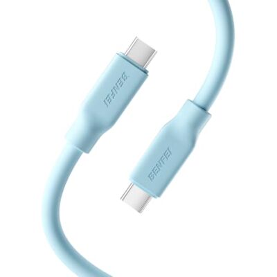 BENFEI Cable USB-C de silicona 1 m 8K@60Hz 4K@240Hz, 10Gbps, 240W PD para iPhone 17, MacBook, CarPlay y monitor portátil BENFEI Cable USB-C de silicona 1 m 8K@60Hz 4K@240Hz, 10Gbps, 240W PD para iPhone 17, MacBook, CarPlay y monitor portátil