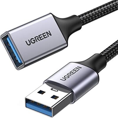UGREEN Cable Alargador USB 3.0 Extension Tipo A Macho a Hembra (5M) 5Gbps, para Ordernador, Disco Duro Externo, Impresora, Ratón, Teclado, Hub, Pendrive, Mando de PS3, VR Gafas UGREEN Cable Alargador USB 3.0 Extension Tipo A Macho a Hembra (5M) 5Gbps, para Ordernador, Disco Duro Externo, Impresora, Ratón, Teclado, Hub, Pendrive, Mando de PS3, VR Gafas