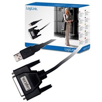 LogiLink USB/D-SUB 25 Adapter Cable, 1.8m 1,8 m D-sub (DB-25) Negro Adaptadores de cable de vídeo (1.8m, 1,8 m, USB, D-sub (DB-25), Negro, Macho/Hembra) LogiLink USB/D-SUB 25 Adapter Cable, 1.8m 1,8 m D-sub (DB-25) Negro Adaptadores de cable de vídeo (1.8m, 1,8 m, USB, D-sub (DB-25), Negro, Macho/Hembra)