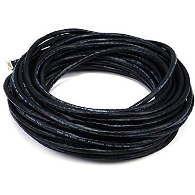 Monoprice Fullboot Cable de conexión Ethernet Cat6, RJ45 sin enganches, Cable de Cobre Puro Trenzado 24 AWG, 550 MHz, UTP, 15 m, Negro Monoprice Fullboot Cable de conexión Ethernet Cat6, RJ45 sin enganches, Cable de Cobre Puro Trenzado 24 AWG, 550 MHz, UTP, 15 m, Negro