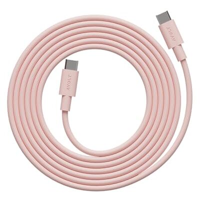 Avolt Cable 1 Cable USB-C a USB-C Silicona Suave, 100W Carga Rápida, 2m Cable de silicona rosa, 2 m. Suave y flexible, carga rápida 100W para móvil, tableta y portátil Avolt Cable 1 Cable USB-C a USB-C Silicona Suave, 100W Carga Rápida, 2m Cable de silicona rosa, 2 m. Suave y flexible, carga rápida 100W para móvil, tableta y portátil