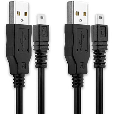 CELLONIC 2x USB A Cable de datos compatible con Nikon D750, D5000, D7200 2.0, 1.5m, PVC, negro, para Nikon D7100, D3200, D5100, Coolpix P500, Coolpix P520, D5300, D5200, D3300, D5500, 1 V1, Df, 1 S2 CELLONIC 2x USB A Cable de datos compatible con Nikon D750, D5000, D7200 2.0, 1.5m, PVC, negro, para Nikon D7100, D3200, D5100, Coolpix P500, Coolpix P520, D5300, D5200, D3300, D5500, 1 V1, Df, 1 S2