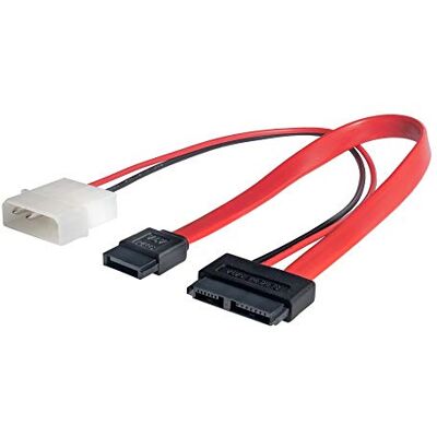 AKYGA AK-CA-45 Slimline Adaptador de Cable de alimentación SATA (w) / SATA (w) / Molex AKYGA AK-CA-45 Slimline Adaptador de Cable de alimentación SATA (w) / SATA (w) / Molex