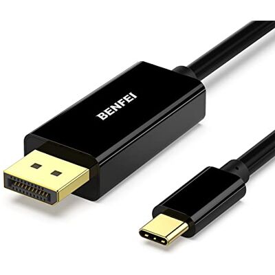 BENFEI Cable USB C a DisplayPort 4K@60Hz, Cable 3M Thunderbolt 3 a DisplayPort Compatible con MacBook Pro 2022/2021/2020, Samsung Galaxy S20 / 10 y más BENFEI Cable USB C a DisplayPort 4K@60Hz, Cable 3M Thunderbolt 3 a DisplayPort Compatible con MacBook Pro 2022/2021/2020, Samsung Galaxy S20 / 10 y más