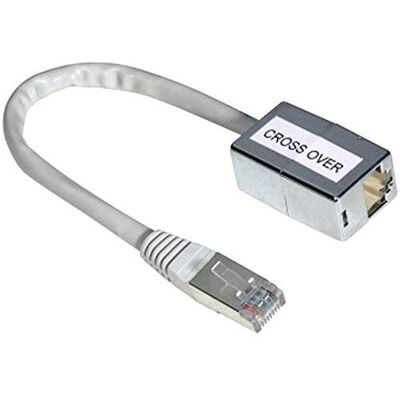 Hama CAT5 Cross-Over adaptador 8p8c, Plug Jack, male/female, CAT5 Cross-Over, RJ 45, RJ 45, Gris Hama CAT5 Cross-Over adaptador 8p8c, Plug Jack, male/female, CAT5 Cross-Over, RJ 45, RJ 45, Gris
