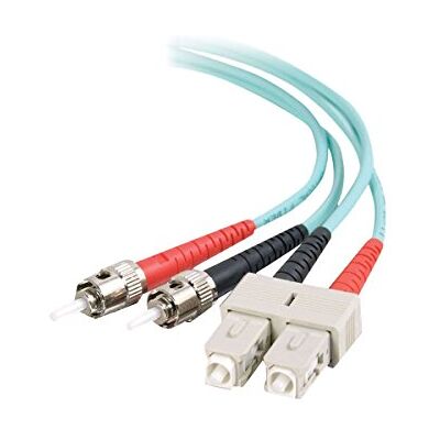 C2G Cable de fibra óptica de 1 m para 10 Gb Base-SR y 10GBase-LRM SC/ST 10Gb LSZH Duplex Multimodo 50/125 Fibra C2G Cable de fibra óptica de 1 m para 10 Gb Base-SR y 10GBase-LRM SC/ST 10Gb LSZH Duplex Multimodo 50/125 Fibra