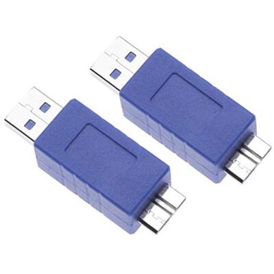 Keple 2 Piezas USB 3.0 Macho A Adaptador Macho Micro B USB A Macho A Macho Micro B Plug Changer Coupler Connector Adaptador De Convertidor De Extensión Corta Para Computadoras, Port?tiles (Paquete De 2) Keple 2 Piezas USB 3.0 Macho A Adaptador Macho Micro B USB A Macho A Macho Micro B Plug Changer Coupler Connector Adaptador De Convertidor De Extensión Corta Para Computadoras, Port?tiles (Paquete De 2)