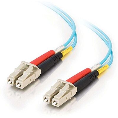 C2G Cable de fibra óptica/fibra óptica de 15 m para 10 Gb Base-SR y 10GBase-LRM LC/LC Duplex Multimodo 50/125 10Gb LSZH fibra C2G Cable de fibra óptica/fibra óptica de 15 m para 10 Gb Base-SR y 10GBase-LRM LC/LC Duplex Multimodo 50/125 10Gb LSZH fibra