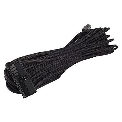 Silverstone SST-PP06B-MB55 Cable enfundado para FA de 55cm Placa Base 24pin(20+4), Negro Silverstone SST-PP06B-MB55 Cable enfundado para FA de 55cm Placa Base 24pin(20+4), Negro
