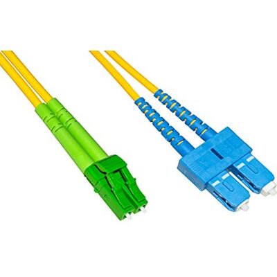 LINK Cable de Fibra óptica LC APC a SC UPC Singlemode Duplex 2 m LINK Cable de Fibra óptica LC APC a SC UPC Singlemode Duplex 2 m