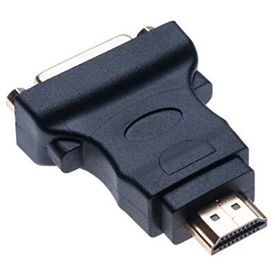 Keple DVI a HDMI (DVI-D Dual Link 24 + 1) Adaptador DVI Hembra a HDMI Macho con Conector Chapado en Oro Convertidor 1080P Full HD Keple DVI a HDMI (DVI-D Dual Link 24 + 1) Adaptador DVI Hembra a HDMI Macho con Conector Chapado en Oro Convertidor 1080P Full HD