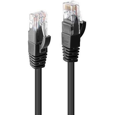 LINDY Cable de red U/UTP Cat.6 de 20 m, color negro LINDY Cable de red U/UTP Cat.6 de 20 m, color negro