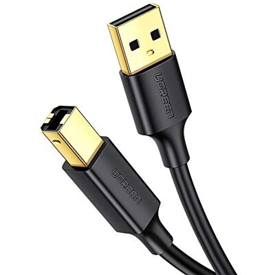 UGREEN Cable de Impresora US135 USB 2.0 a USB Tipo-B 1m Negro UGREEN Cable de Impresora US135 USB 2.0 a USB Tipo-B 1m Negro