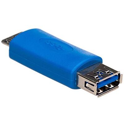 AKYGA AK de AD de 25 Adaptador convertidor de USB 3.0 A Hembra a Micro B Macho Azul AKYGA AK de AD de 25 Adaptador convertidor de USB 3.0 A Hembra a Micro B Macho Azul