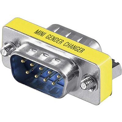 goobay Wentronic Adaptador macho-hembra (conector D-sub macho de 9 pines a macho de 9 pines) goobay Wentronic Adaptador macho-hembra (conector D-sub macho de 9 pines a macho de 9 pines)