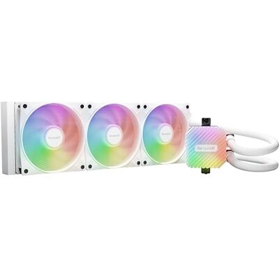 be quiet! Light Loop 360mm White dissipatore a liquido per CPU overclockate, 3 ventole ARGB Light Wings LX 120mm PWM high-speed, unità di raffreddamento con LED ARGB, prestazioni elevatissime be quiet! Light Loop 360mm White dissipatore a liquido per CPU overclockate, 3 ventole ARGB Light Wings LX 120mm PWM high-speed, unità di raffreddamento con LED ARGB, prestazioni elevatissime