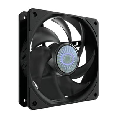Cooler Master SickleFlow 120 V2 Ventilador de marco cuadrado, hoja curva de equilibrio de aire, rodamiento sellado, control PWM para caja de computadora y radiador líquido Cooler Master SickleFlow 120 V2 Ventilador de marco cuadrado, hoja curva de equilibrio de aire, rodamiento sellado, control PWM para caja de computadora y radiador líquido