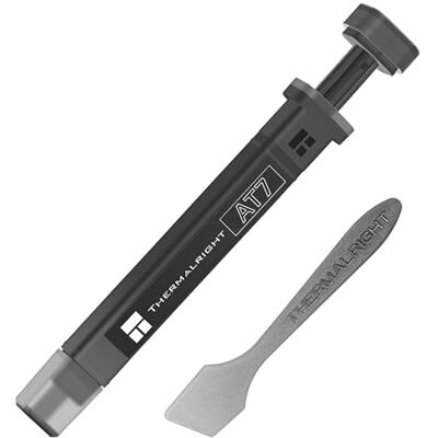 Thermalright AT7 Pasta térmica para CPU (4,5 g, 12,9 W/mK, suave, fácil de distribuir, no conductora, para construcción de PC y repegado, con espátula de 4,5 g) Thermalright AT7 Pasta térmica para CPU (4,5 g, 12,9 W/mK, suave, fácil de distribuir, no conductora, para construcción de PC y repegado, con espátula de 4,5 g)