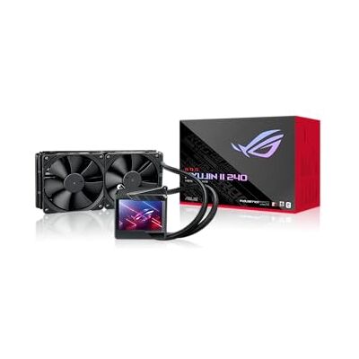 Asus ROG Ryujin II 240 Sistema de refrigeración líquida, pantalla LCD de 3.5", compatibilidad Intel LGA 1150/1151/1155/1156/1200/2066 y AMD AM4/TR4 y 2 ventiladores de radiador Noctua Inustrial PPC Asus ROG Ryujin II 240 Sistema de refrigeración líquida, pantalla LCD de 3.5", compatibilidad Intel LGA 1150/1151/1155/1156/1200/2066 y AMD AM4/TR4 y 2 ventiladores de radiador Noctua Inustrial PPC