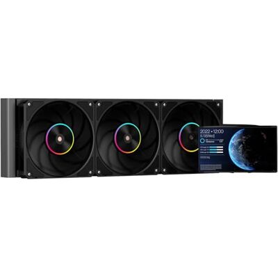 Itek Disipador de líquido Thermora 50B 360 mm con pantalla LCD de 5", ventiladores ARGB PWM, compatibilidad universal CPU y software de control Itek Disipador de líquido Thermora 50B 360 mm con pantalla LCD de 5", ventiladores ARGB PWM, compatibilidad universal CPU y software de control