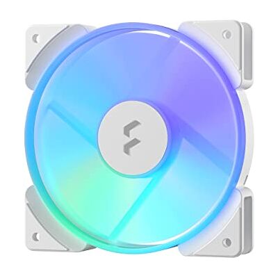 Fractal Design Prisma AL,12 Blanco, Ventilador de ordenador de 120 mm, Control PWM, Seis LED RGB direccionables, ARGB, Rodamientos LLS, Tecnología TripWire, RGB (paquete de 1) Fractal Design Prisma AL,12 Blanco, Ventilador de ordenador de 120 mm, Control PWM, Seis LED RGB direccionables, ARGB, Rodamientos LLS, Tecnología TripWire, RGB (paquete de 1)