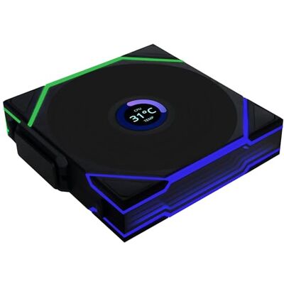 Lian-Li UNI FAN TL LCD Wireless 120mm Ventilador ARGB, Negro Lian-Li UNI FAN TL LCD Wireless 120mm Ventilador ARGB, Negro