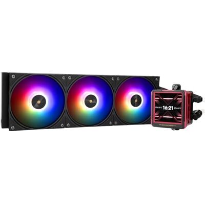 Thermalright FW360 Ultra ARGB negro AIO CPU refrigerador líquido, pantalla LCD IPS con resolución 480x480,para AM5/Intel LGA1851/1700, '2,88 pulgadas' pantalla LCD absorbente de imanes para imágenes Thermalright FW360 Ultra ARGB negro AIO CPU refrigerador líquido, pantalla LCD IPS con resolución 480x480,para AM5/Intel LGA1851/1700, '2,88 pulgadas' pantalla LCD absorbente de imanes para imágenes