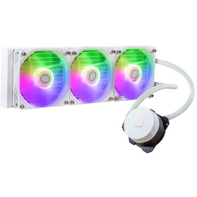 Cooler Master MasterLiquid 360L Core ARGB Refrigeración Líquida para CPU – Bomba de Doble Cámara Gen S, Radiador y Ventiladores 120mm ARGB, Brackets LGA 1700 y AM5 – Blanco Cooler Master MasterLiquid 360L Core ARGB Refrigeración Líquida para CPU – Bomba de Doble Cámara Gen S, Radiador y Ventiladores 120mm ARGB, Brackets LGA 1700 y AM5 – Blanco