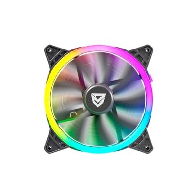Nfortec Draco X ventilador ARGB 140mm ultra silencioso 12dB 4 pines alto flujo de aire color negro Nfortec Draco X ventilador ARGB 140mm ultra silencioso 12dB 4 pines alto flujo de aire color negro