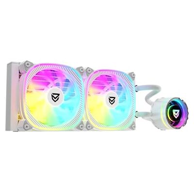 Nfortec Atria X refrigeración líquida CPU 240mm ARGB 240W compatible Intel AMD color blanco Nfortec Atria X refrigeración líquida CPU 240mm ARGB 240W compatible Intel AMD color blanco