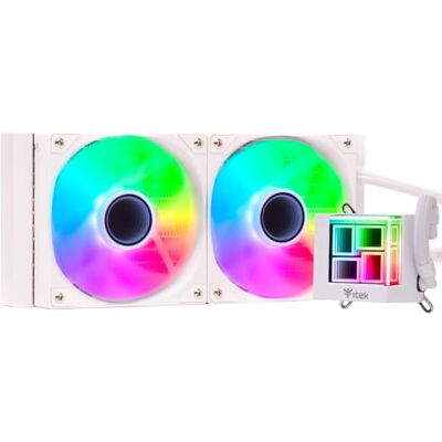 Itek Disipador líquido Hydro Cube 240 W – 240 mm – Skt Universal PWM fan ARGB White Edition Itek Disipador líquido Hydro Cube 240 W – 240 mm – Skt Universal PWM fan ARGB White Edition