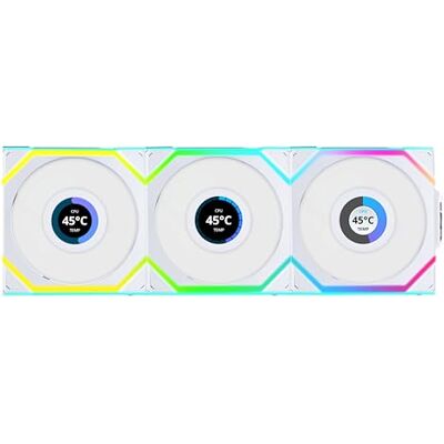 Lian-Li UNI FAN SL Ventilador PC LCD inalámbrico 120 mm RGB Ventilador PWM 40 LED ARGB hasta 1900 RPM Sistema de ranura Alto flujo de aire Baja vibración Silenciador Lian-Li UNI FAN SL Ventilador PC LCD inalámbrico 120 mm RGB Ventilador PWM 40 LED ARGB hasta 1900 RPM Sistema de ranura Alto flujo de aire Baja vibración Silenciador