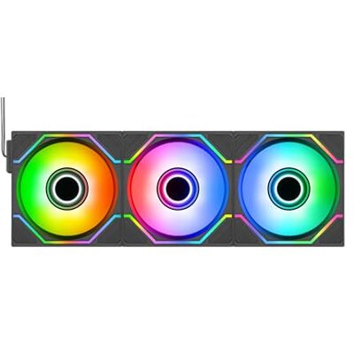 Thermaltake SWAFAN 140 EX INFINITY ARGB Sync (Pack de 3) Ventilador PC ARGB MagForce 2.0 Conexión Magnética Doble Espejo Infinito 3 Aspas + 3 Aspas Inversas 140mm Negro Thermaltake SWAFAN 140 EX INFINITY ARGB Sync (Pack de 3) Ventilador PC ARGB MagForce 2.0 Conexión Magnética Doble Espejo Infinito 3 Aspas + 3 Aspas Inversas 140mm Negro
