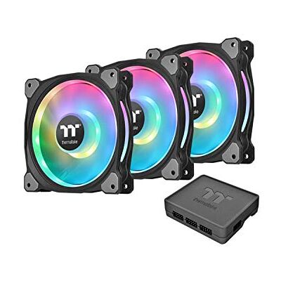 Thermaltake Riing Duo 12 RGB Radiator Fan 3 Pack Dual Riing/Paquete de 3 Ventiladores para PC Thermaltake Riing Duo 12 RGB Radiator Fan 3 Pack Dual Riing/Paquete de 3 Ventiladores para PC