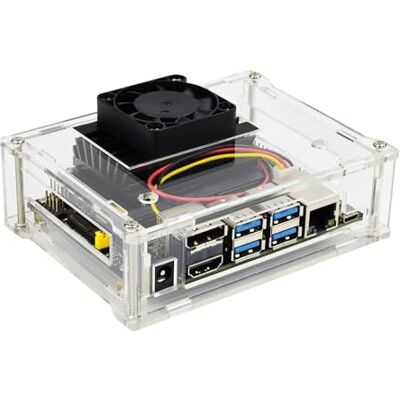Waveshare Acrylic Clear Case (Type A) and Dedicated Cooling Fan for Jetson Nano Developer Kit PWM Speed Adjustment Strong Cooling Air Waveshare Acrylic Clear Case (Type A) and Dedicated Cooling Fan for Jetson Nano Developer Kit PWM Speed Adjustment Strong Cooling Air