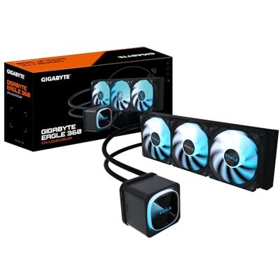 GIGABYTE Eagle 360 Refrigeración Líquida para CPU 3x120mm Ventiladores ARGB, Pantalla LCD a Color, Daisy-Chain, Compatible con Intel LGA 1851 y AMD AM5 GIGABYTE Eagle 360 Refrigeración Líquida para CPU 3x120mm Ventiladores ARGB, Pantalla LCD a Color, Daisy-Chain, Compatible con Intel LGA 1851 y AMD AM5